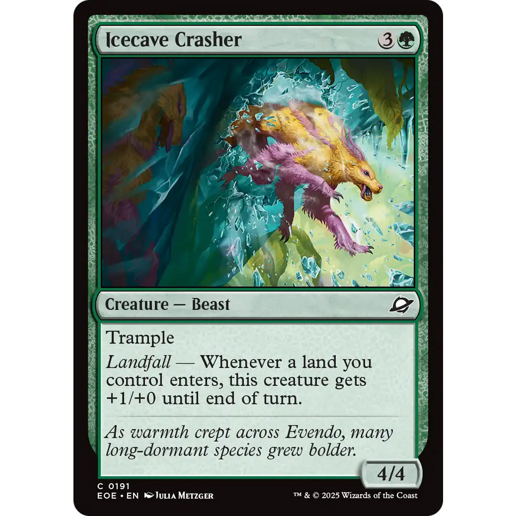 Icecave Crasher (Edge of Eternities) Near Mint Foil