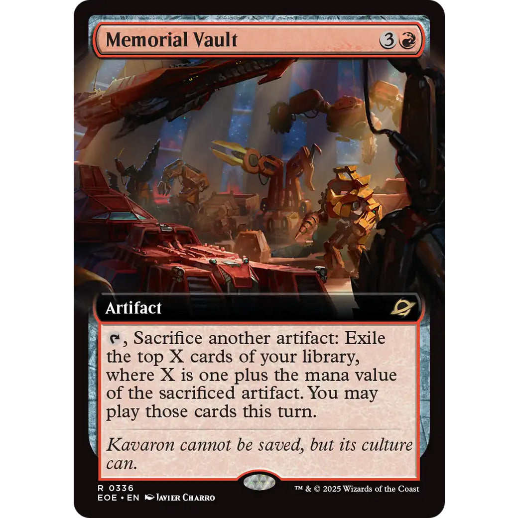 Memorial Vault (Extended Art) (Edge of Eternities) Near Mint