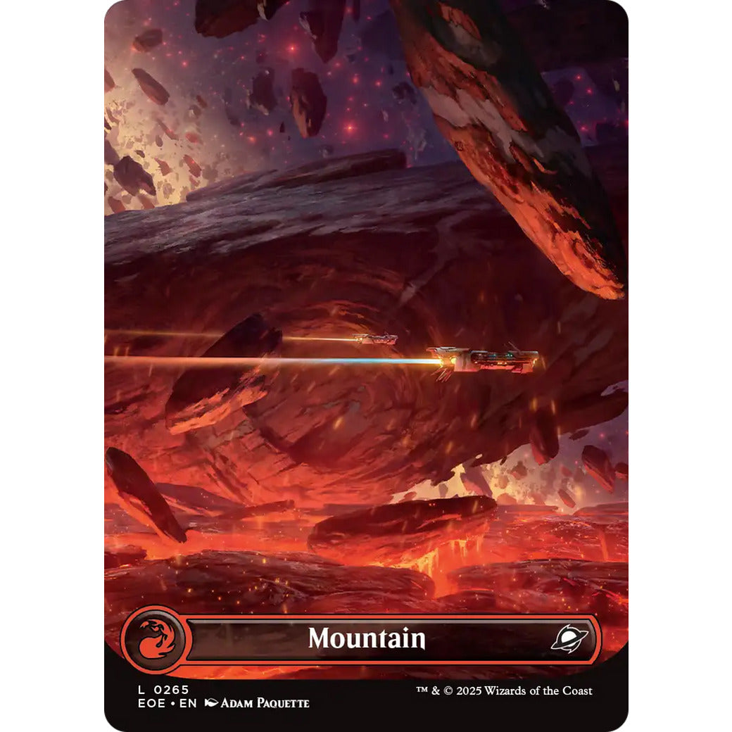 Mountain (0265) (Borderless) (Edge of Eternities) Light Play Foil