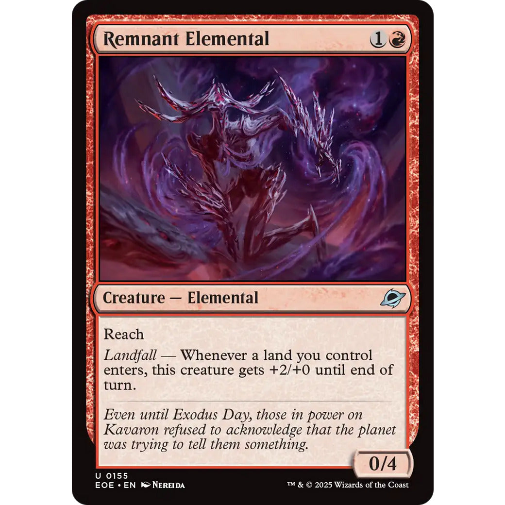Remnant Elemental (Edge of Eternities) Near Mint Foil