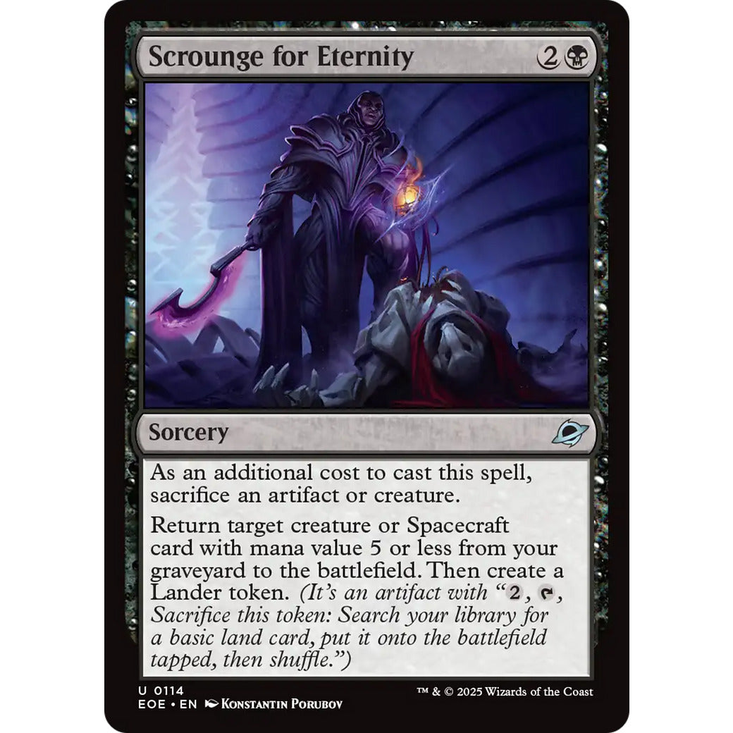 Scrounge for Eternity (Edge of Eternities) Near Mint Foil