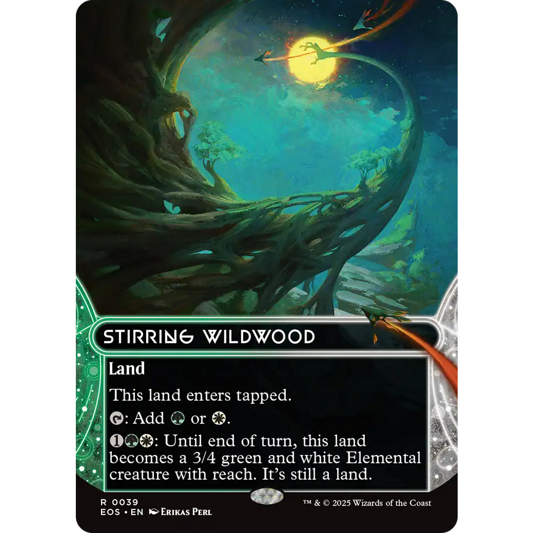 Stirring Wildwood (0039) (Borderless) (Stellar Sights) Near Mint