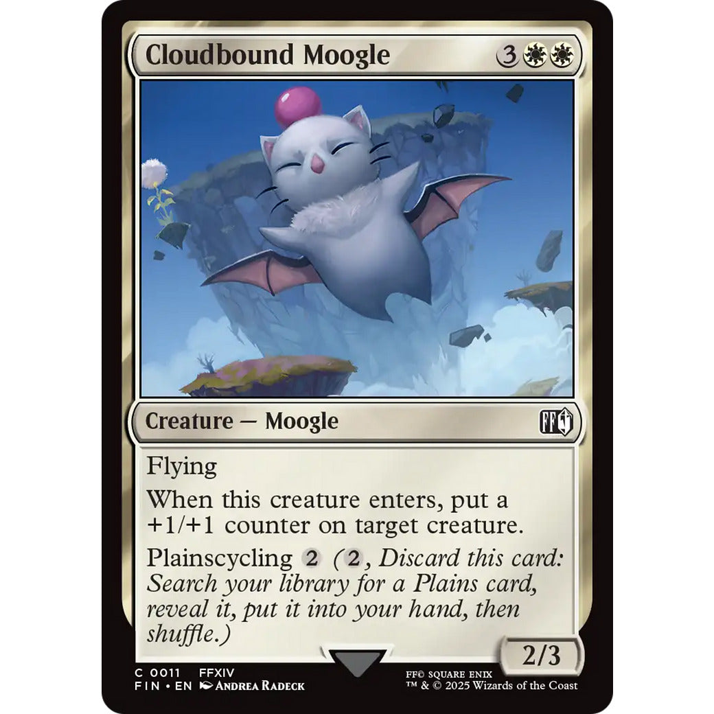 Cloudbound Moogle (Universes Beyond: FINAL FANTASY) Near Mint Foil