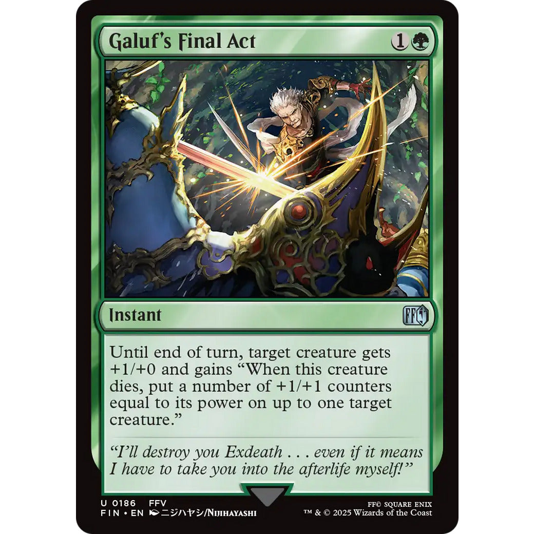 Galuf's Final Act (Universes Beyond: FINAL FANTASY) Near Mint Foil