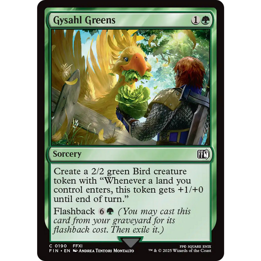 Gysahl Greens (Universes Beyond: FINAL FANTASY) Near Mint Foil