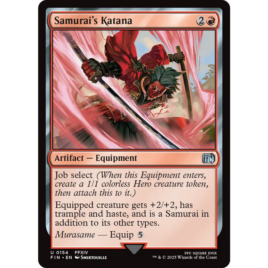 Samurai's Katana (Universes Beyond: FINAL FANTASY) Near Mint Foil
