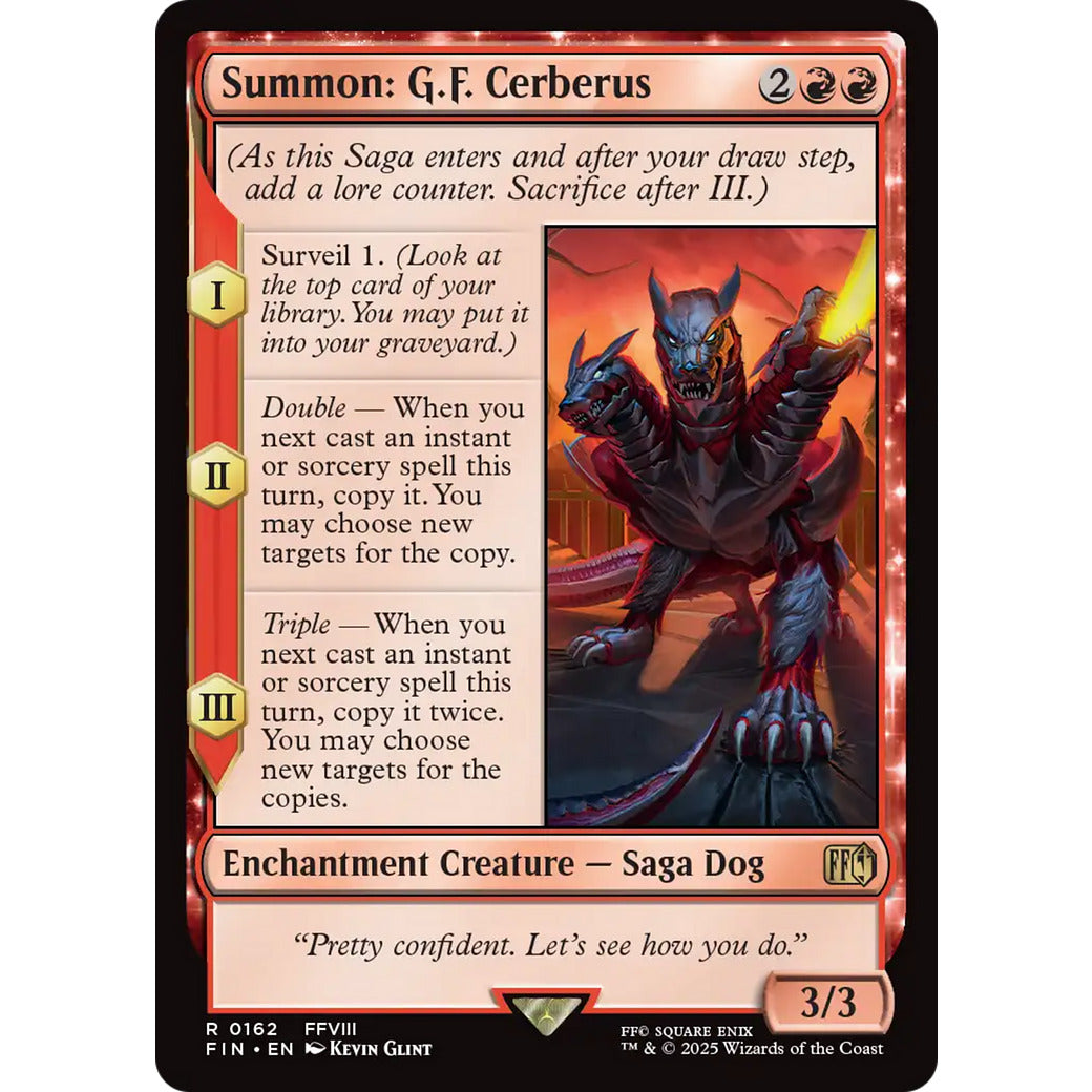 Summon: G.F. Cerberus (Universes Beyond: FINAL FANTASY) Near Mint