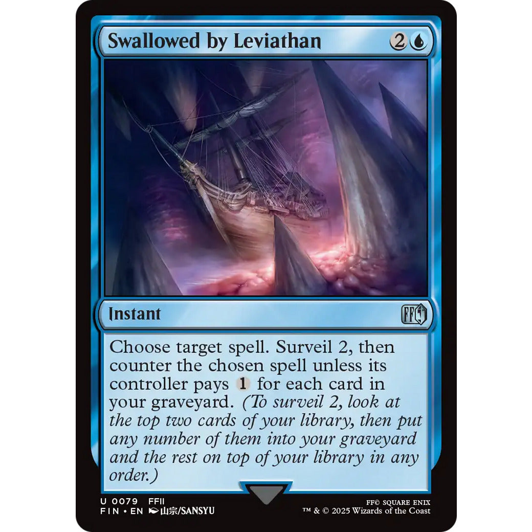 Swallowed by Leviathan (Universes Beyond: FINAL FANTASY) Near Mint Foil