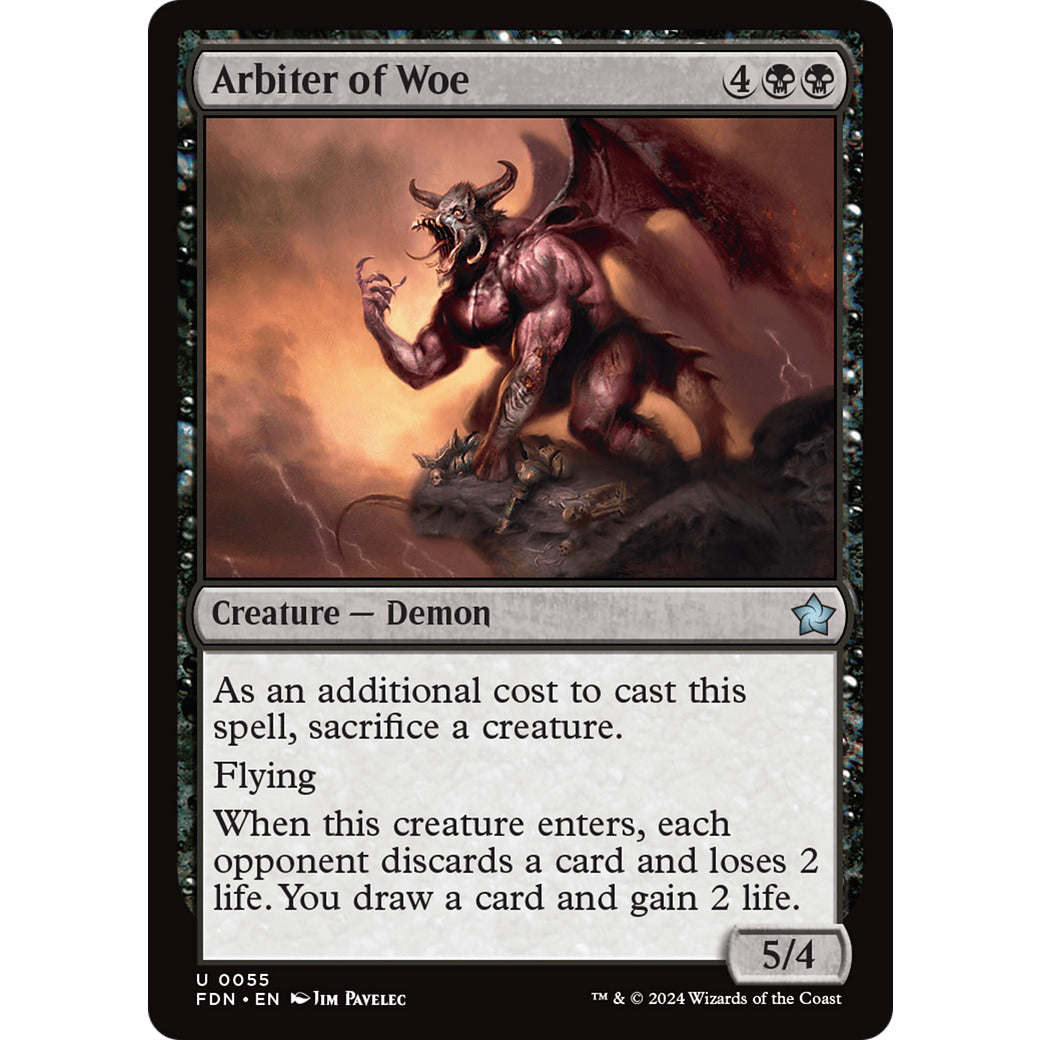 Arbiter of Woe (Foundations) Near Mint Foil