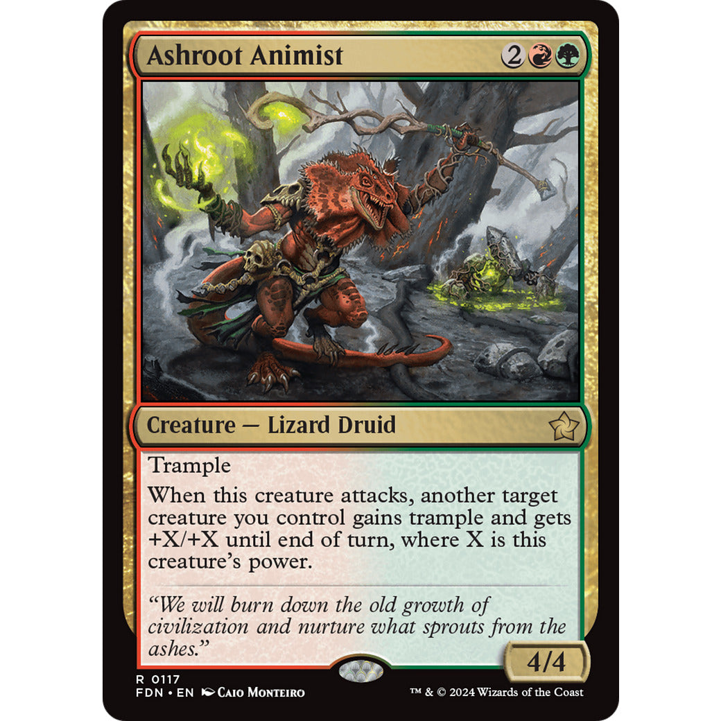 Ashroot Animist (Foundations) Near Mint Foil