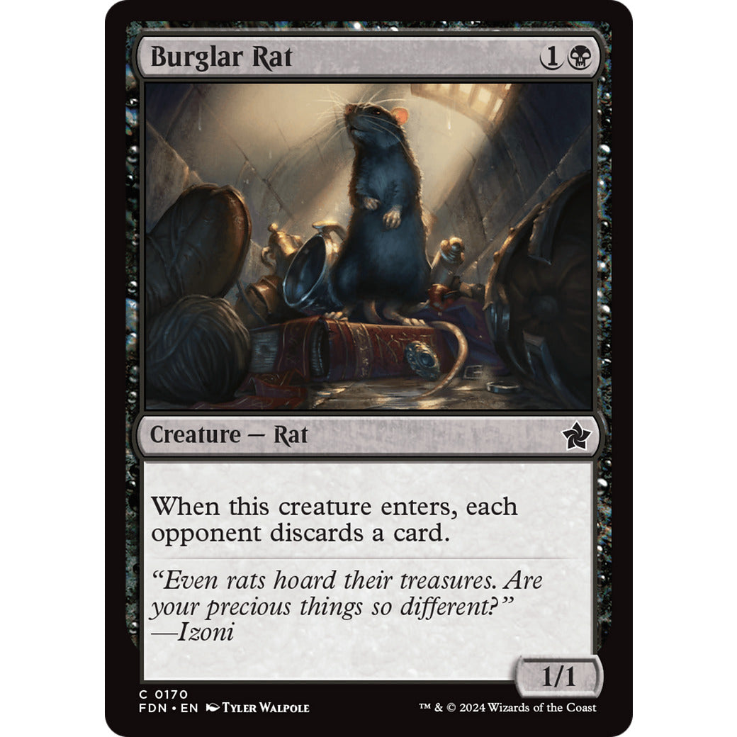 Burglar Rat (Foundations) Light Play Foil