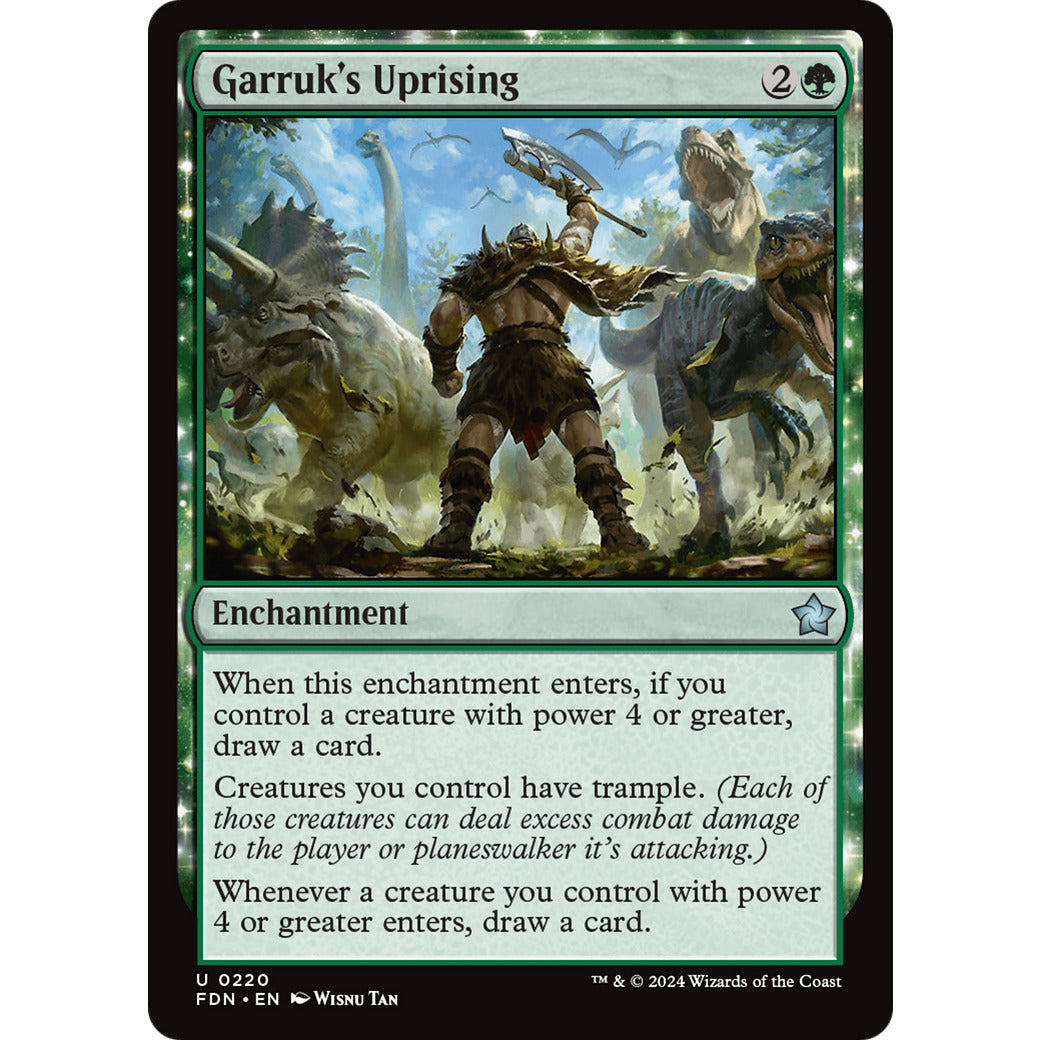 Garruk's Uprising (Foundations) Light Play