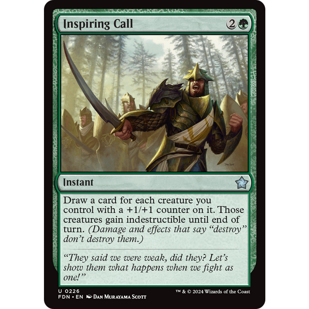 Inspiring Call (Foundations) Near Mint Foil
