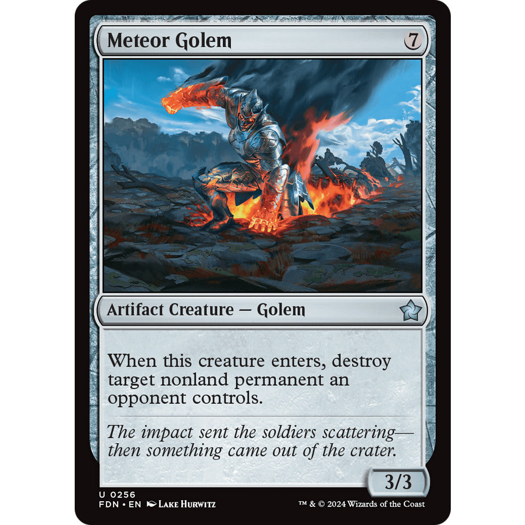 Meteor Golem (Foundations) Near Mint Foil