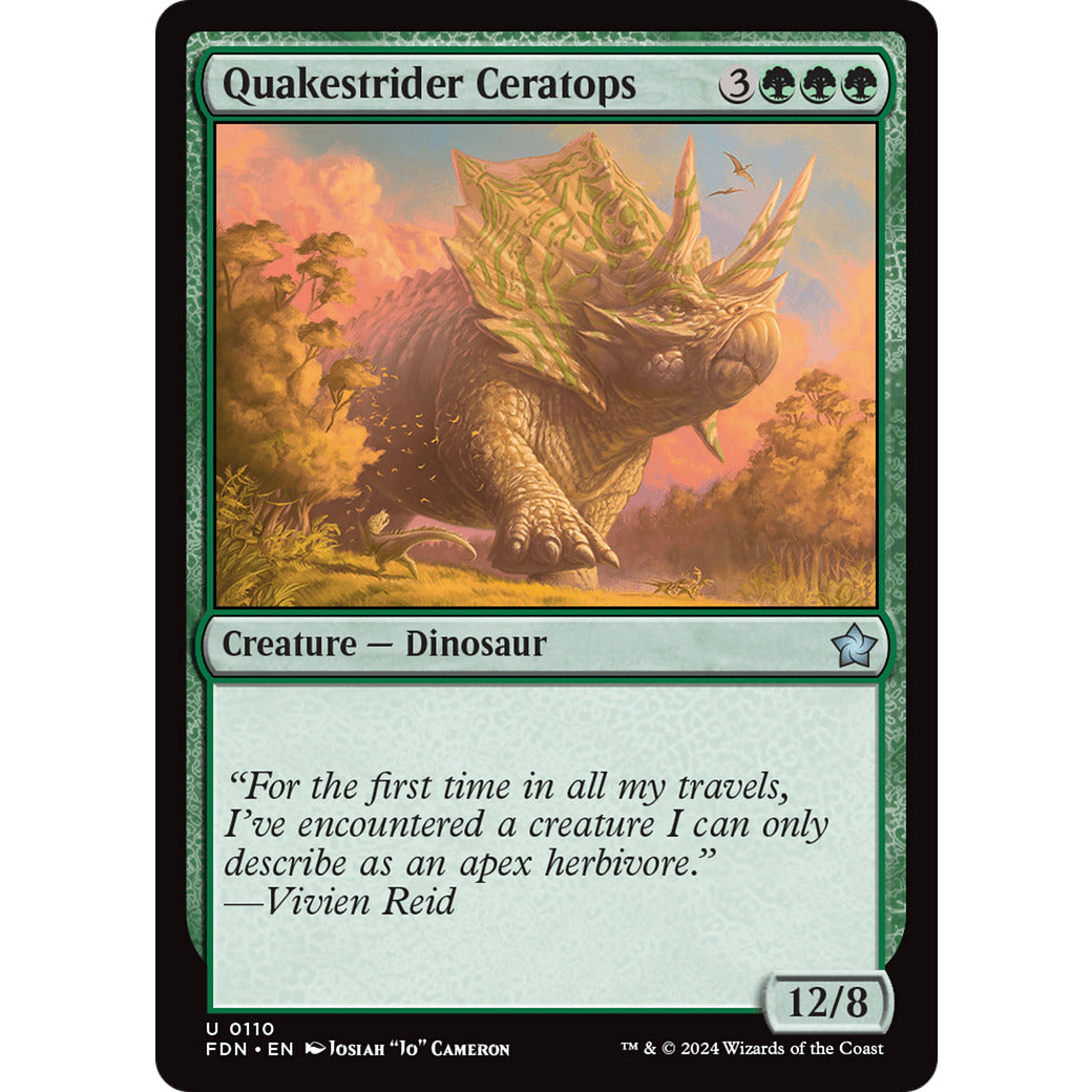 Quakestrider Ceratops (Foundations) Near Mint