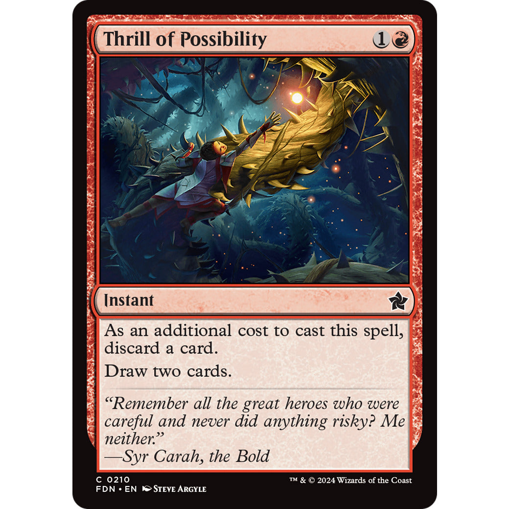 Thrill of Possibility (Foundations) Light Play Foil