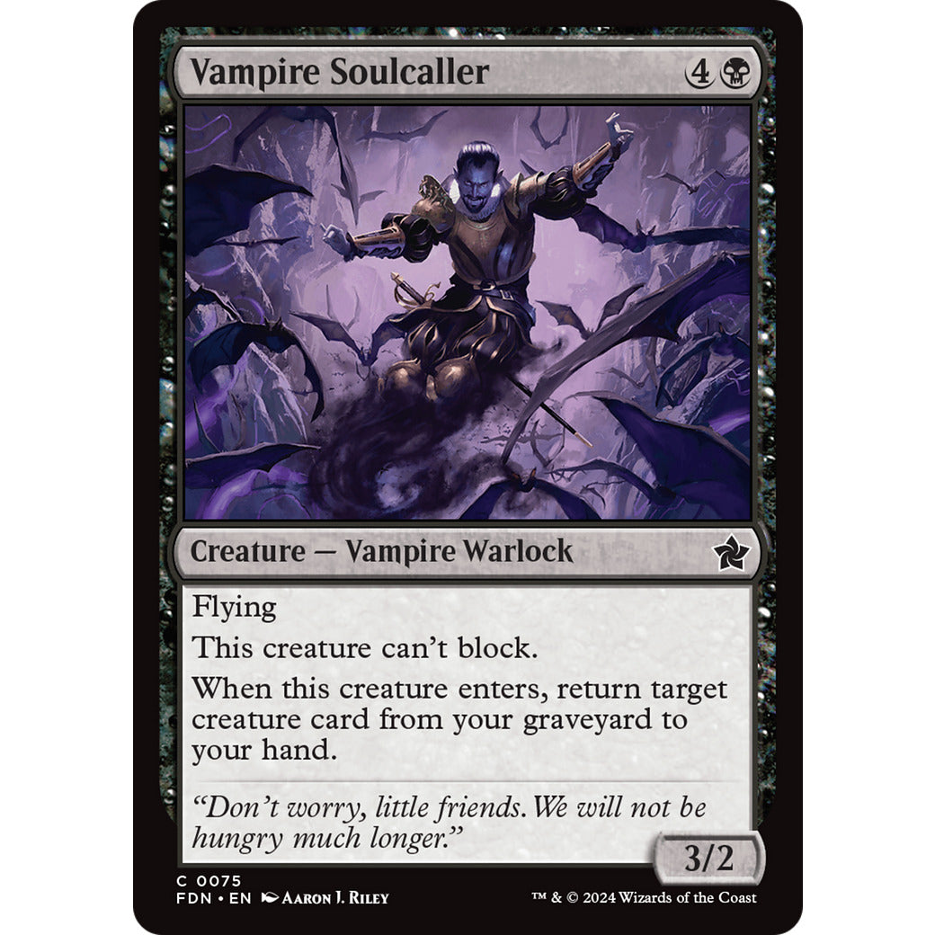 Vampire Soulcaller (Foundations) Near Mint Foil