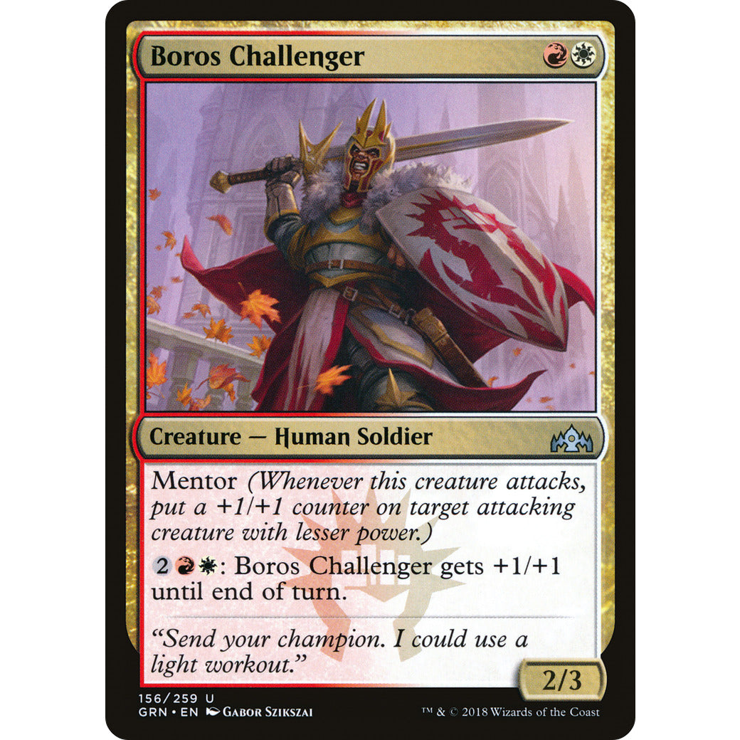 Boros Challenger (Guilds of Ravnica) Light Play Foil