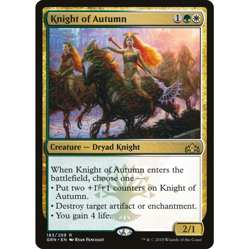 Knight of Autumn (Guilds of Ravnica) Light Play
