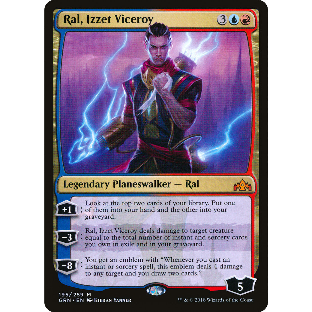 Ral, Izzet Viceroy (Guilds of Ravnica) Light Play