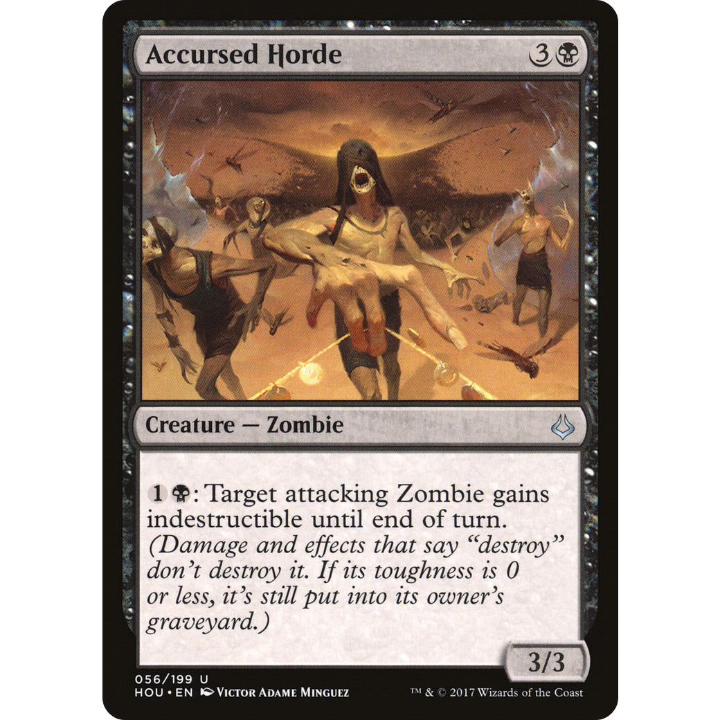 Accursed Horde (Hour of Devastation) Light Play Foil