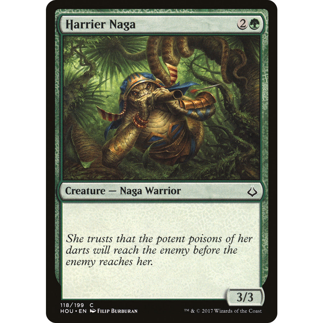 Harrier Naga (Hour of Devastation) Light Play Foil
