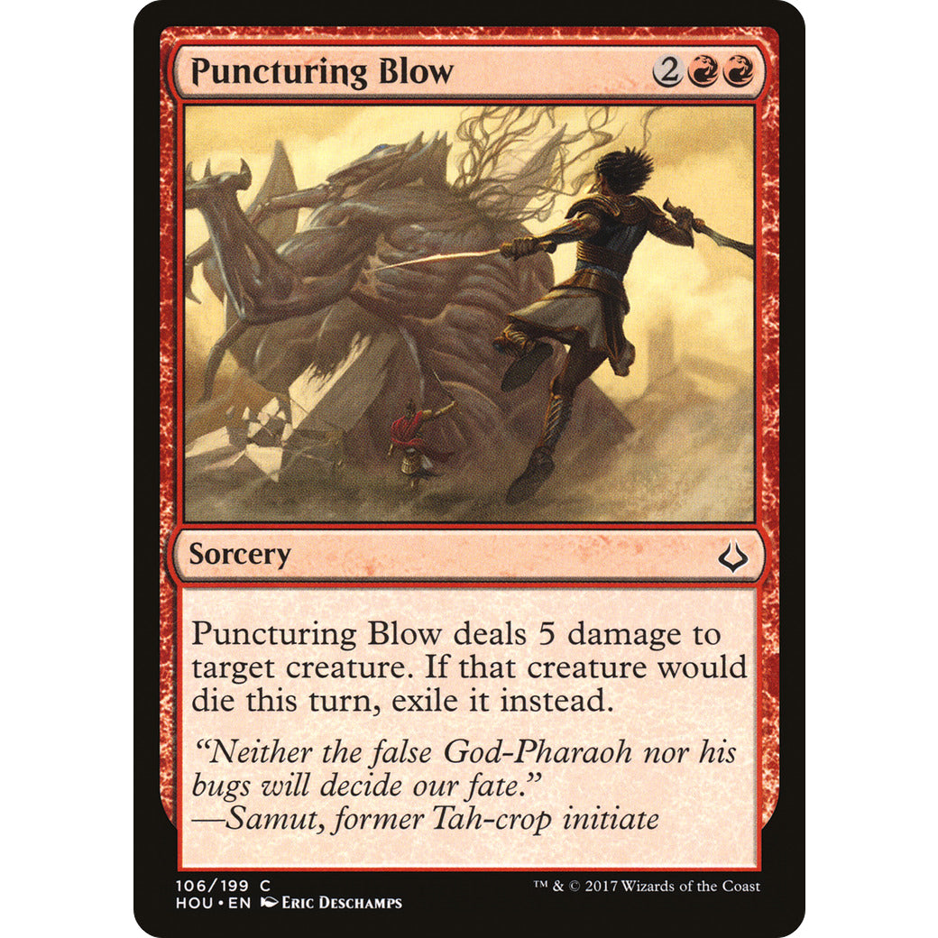 Puncturing Blow (Hour of Devastation) Light Play Foil