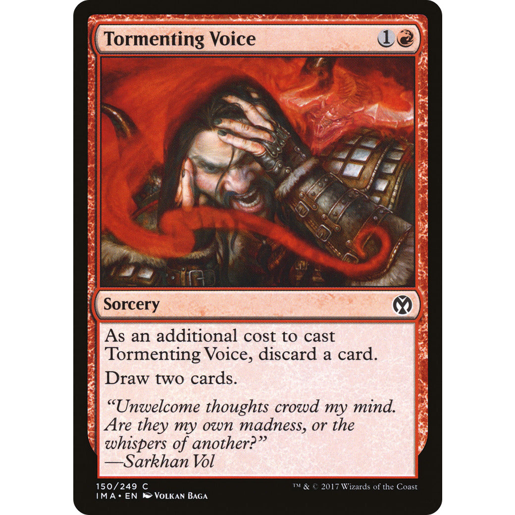 Tormenting Voice (Iconic Masters) Light Play Foil