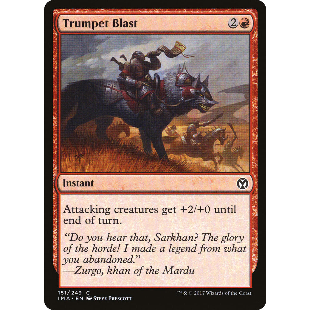 Trumpet Blast (Iconic Masters) Light Play Foil