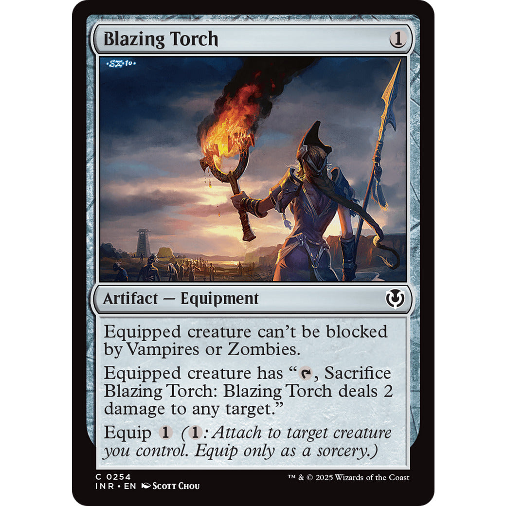 Blazing Torch (Innistrad Remastered) Light Play Foil