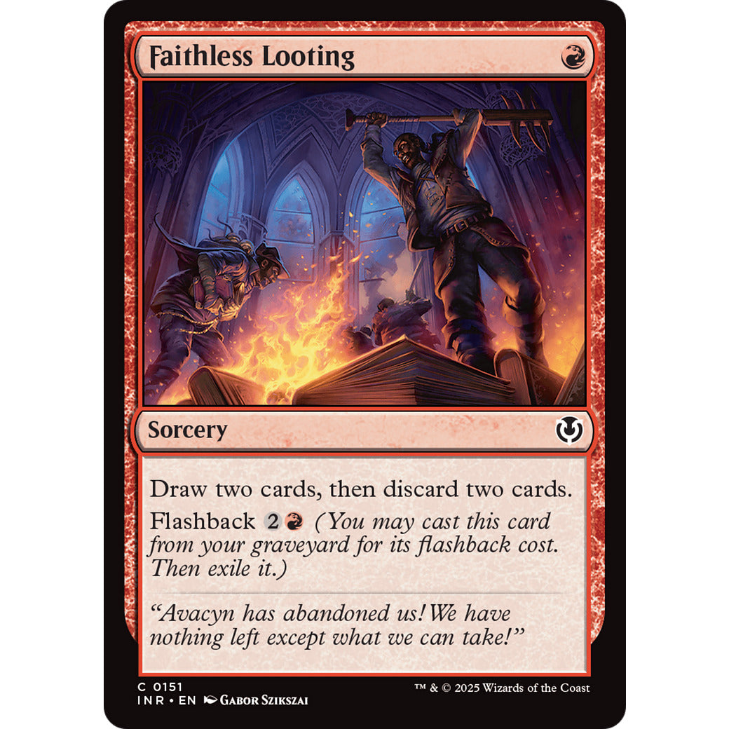 Faithless Looting (Innistrad Remastered) Light Play Foil