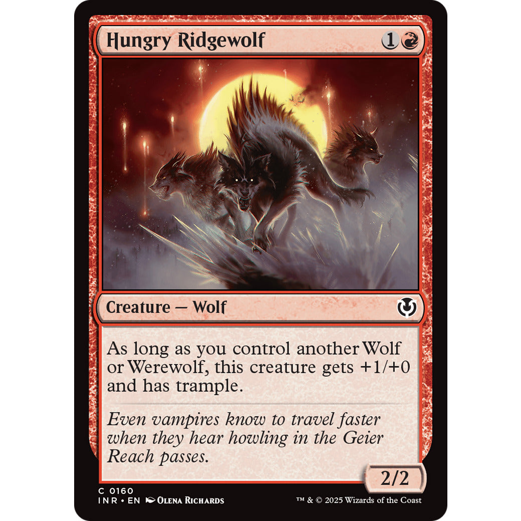 Hungry Ridgewolf (Innistrad Remastered) Light Play Foil