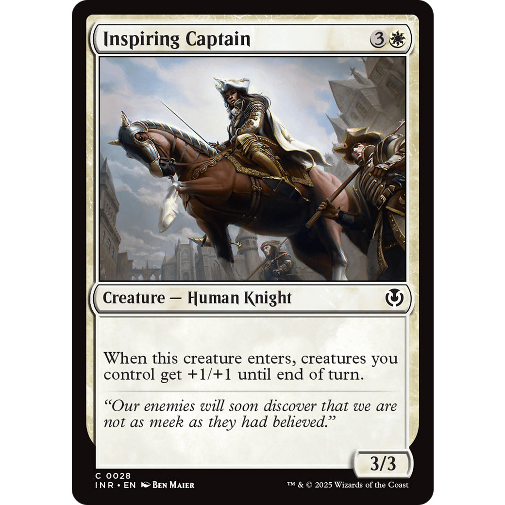 Inspiring Captain (Innistrad Remastered) Light Play Foil