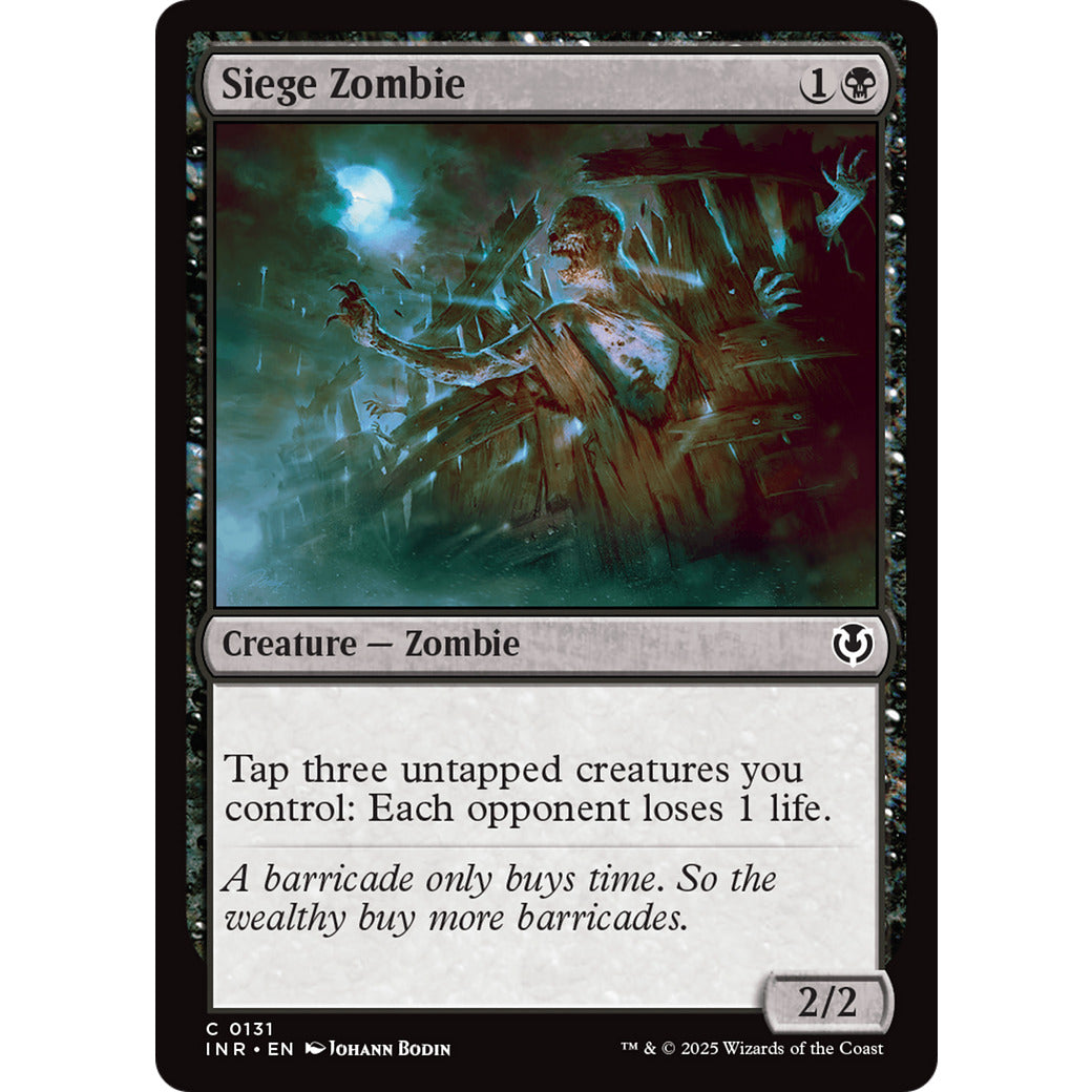 Siege Zombie (Innistrad Remastered) Light Play Foil