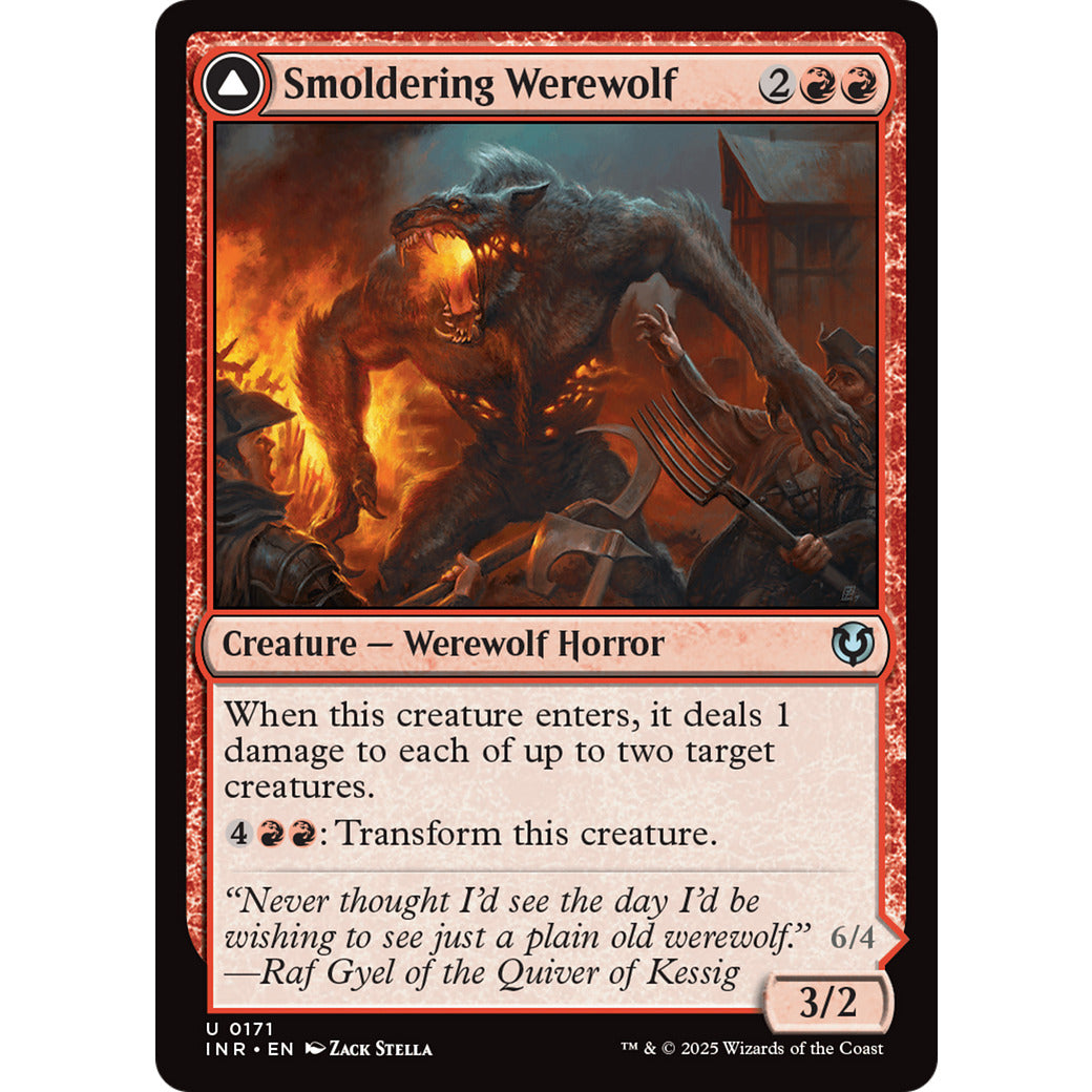 Smoldering Werewolf (Innistrad Remastered) Light Play Foil