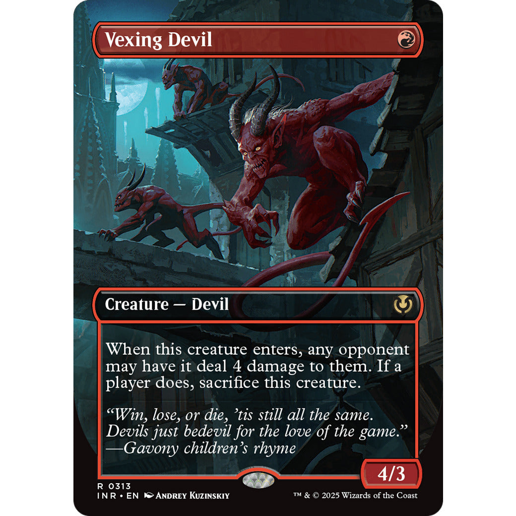 Vexing Devil (Borderless) (Innistrad Remastered) Light Play