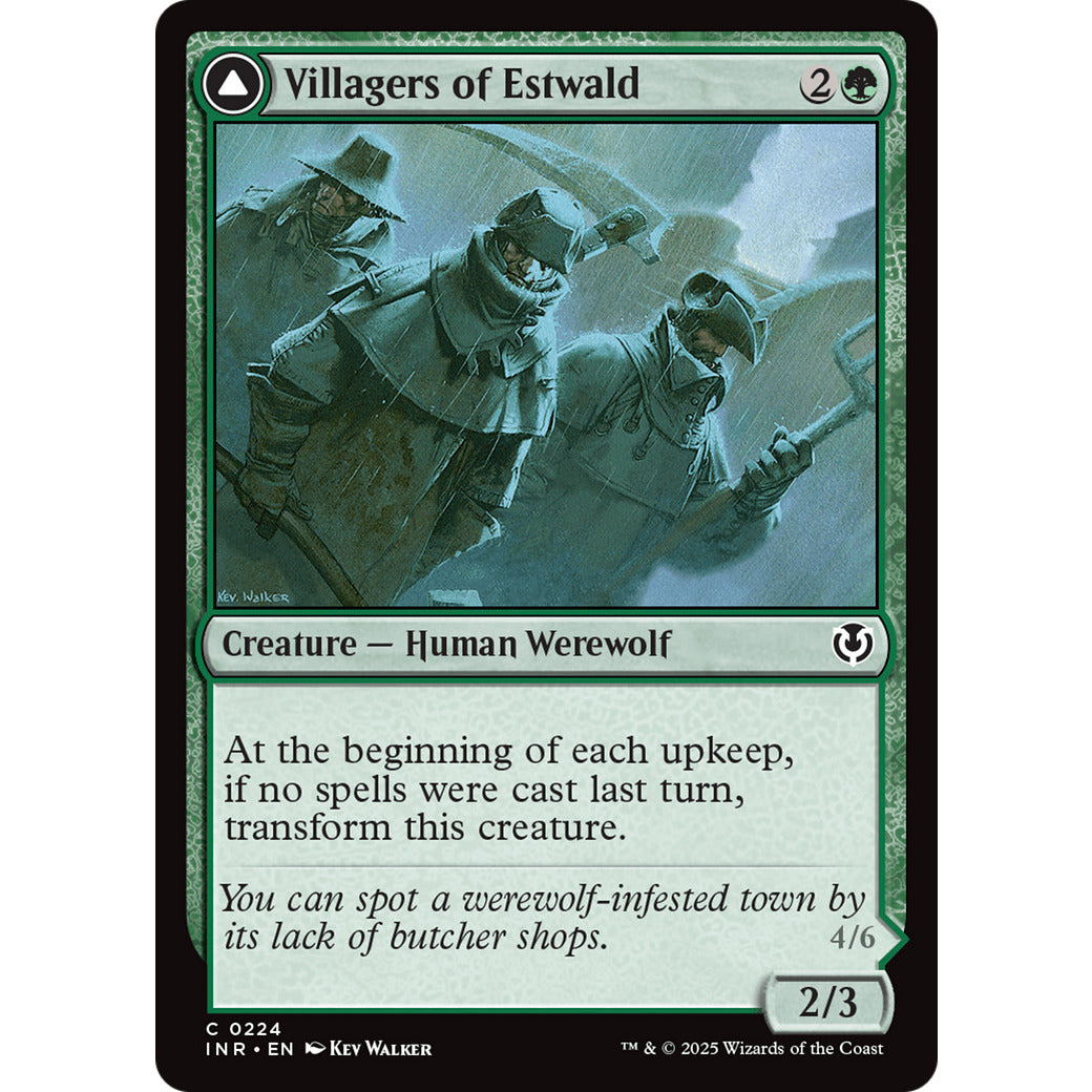 Villagers of Estwald (Innistrad Remastered) Light Play Foil