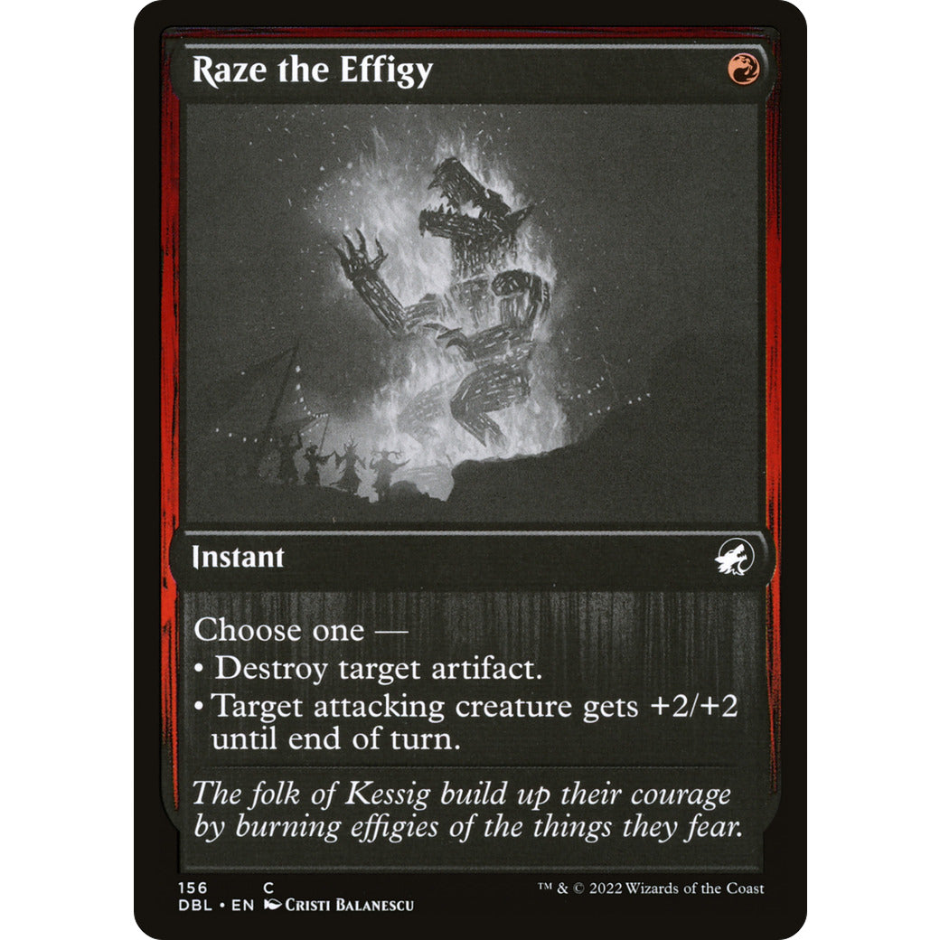 Raze the Effigy (Innistrad: Double Feature) Light Play