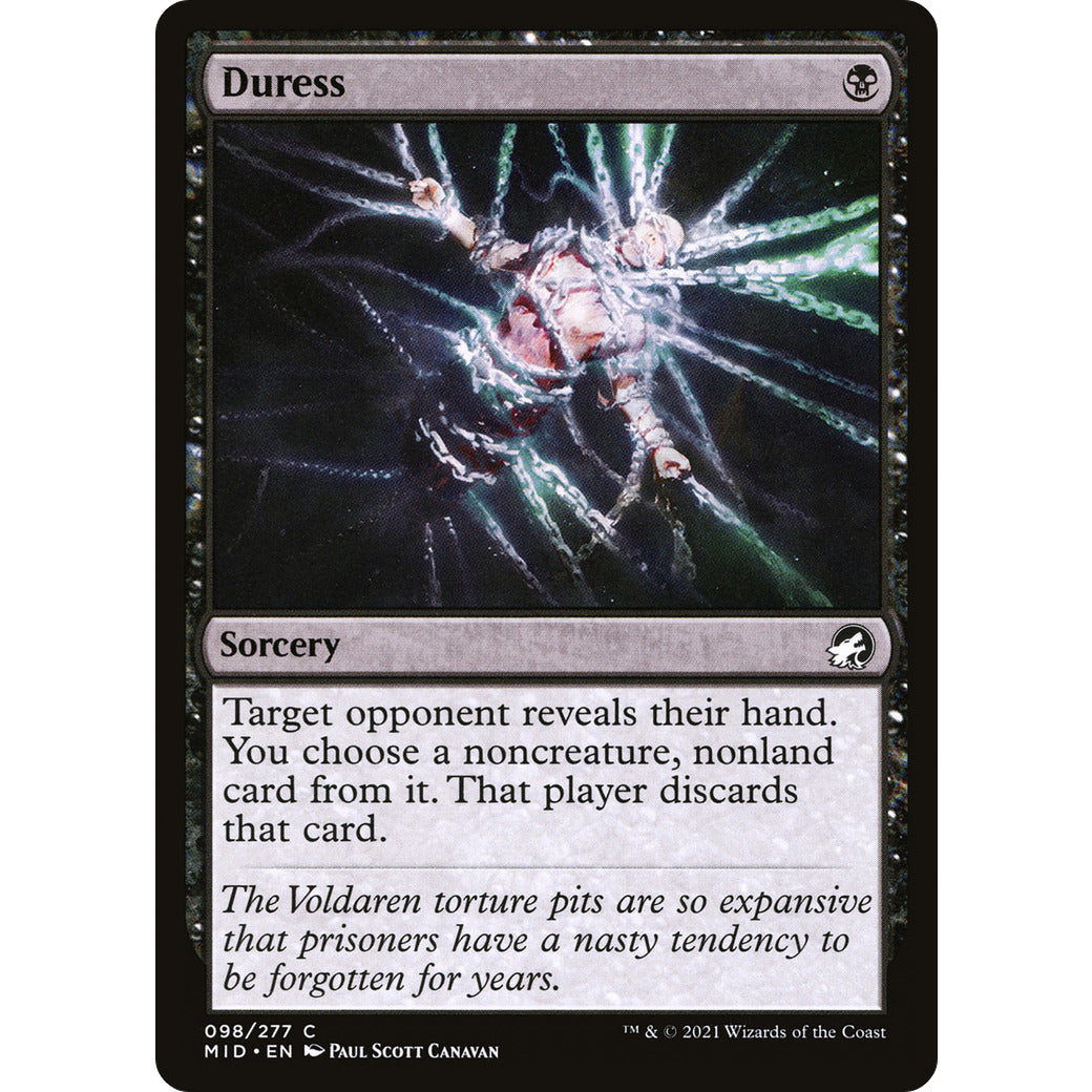 Duress (Innistrad: Midnight Hunt) Light Play Foil