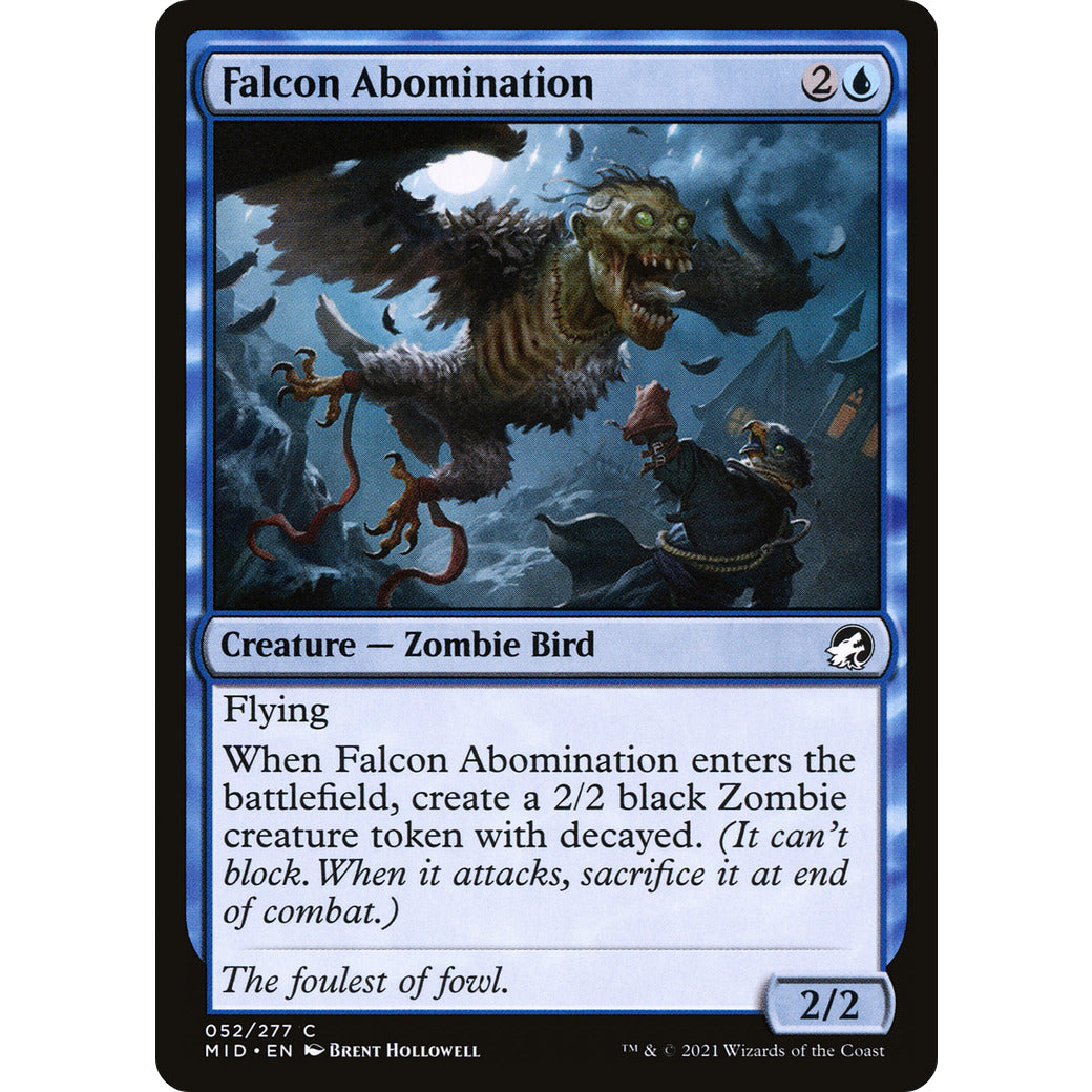 Falcon Abomination (Innistrad: Midnight Hunt) Light Play Foil