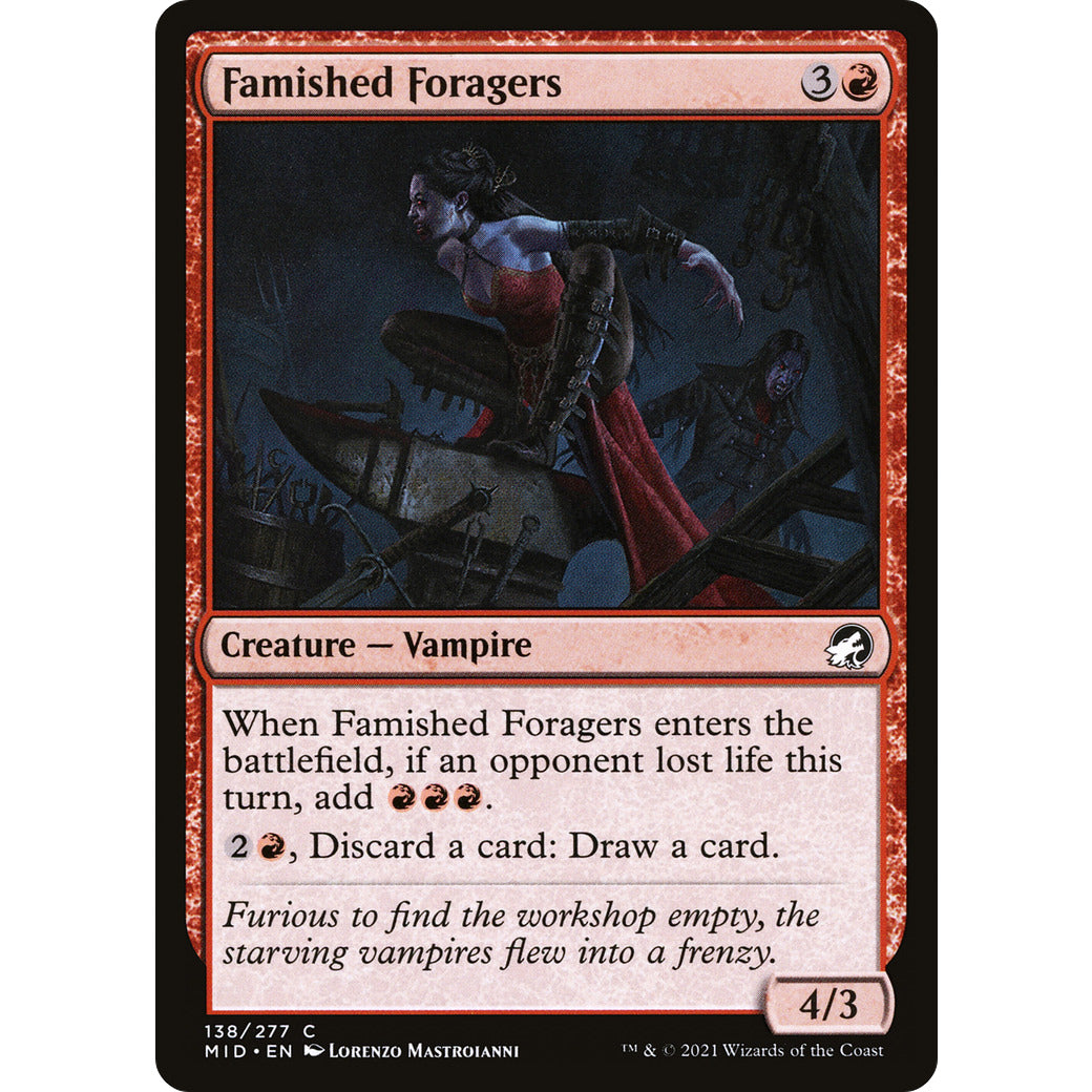 Famished Foragers (Innistrad: Midnight Hunt) Light Play Foil