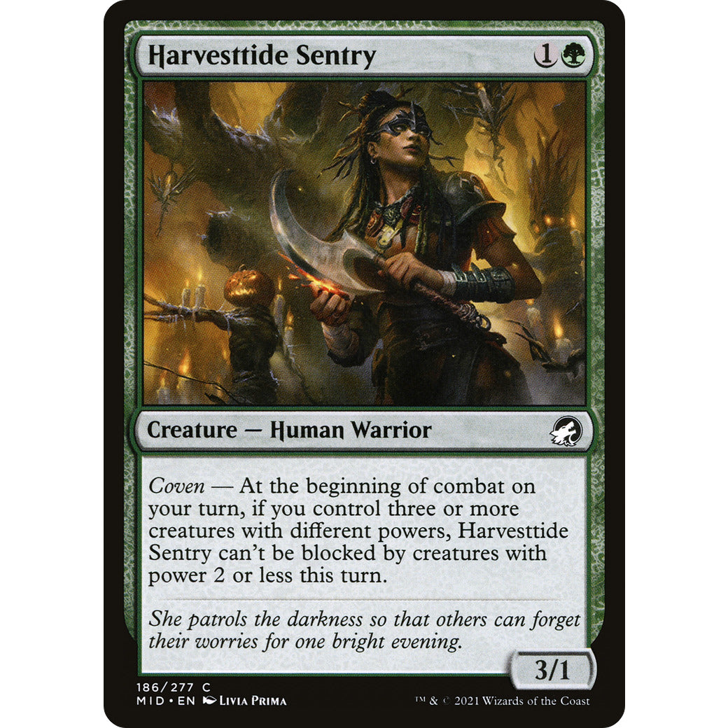 Harvesttide Sentry (Innistrad: Midnight Hunt) Light Play Foil