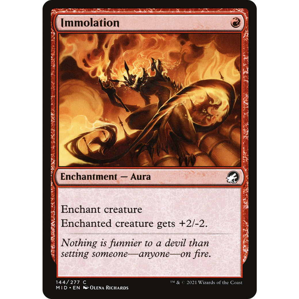Immolation (Innistrad: Midnight Hunt) Light Play Foil