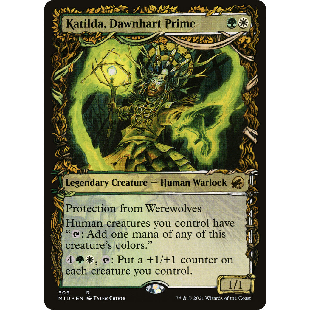 Katilda, Dawnhart Prime (Showcase) (Innistrad: Midnight Hunt) Light Play Foil
