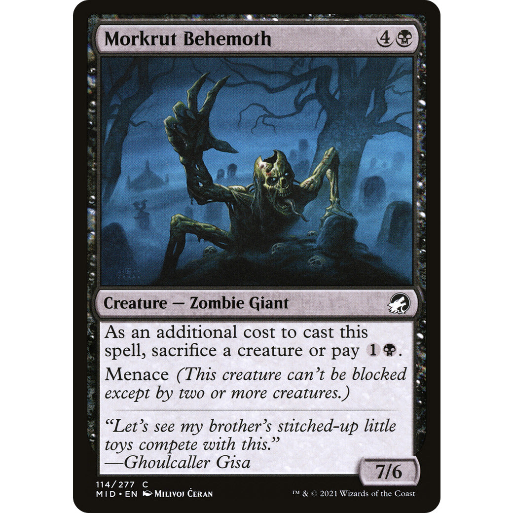 Morkrut Behemoth (Innistrad: Midnight Hunt) Light Play Foil