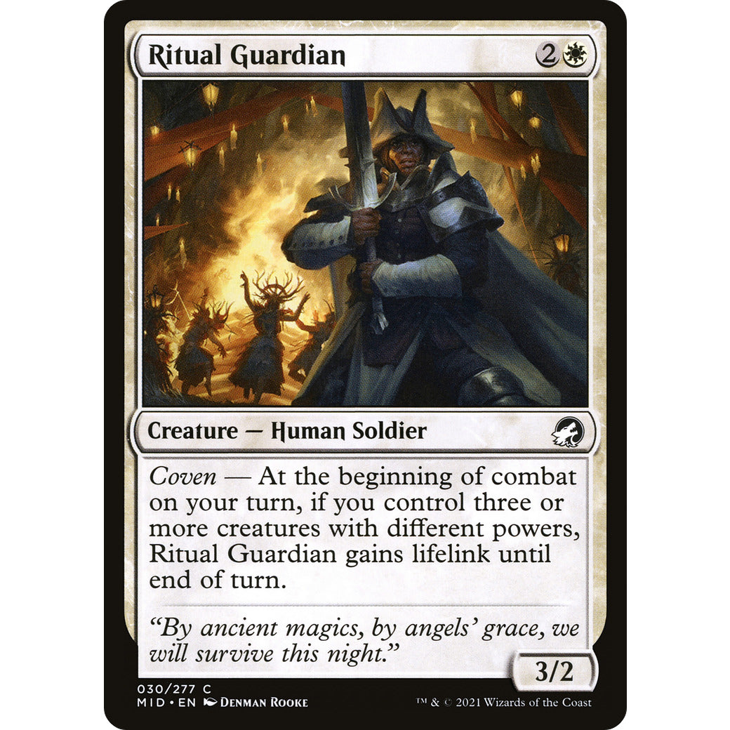 Ritual Guardian (Innistrad: Midnight Hunt) Light Play Foil