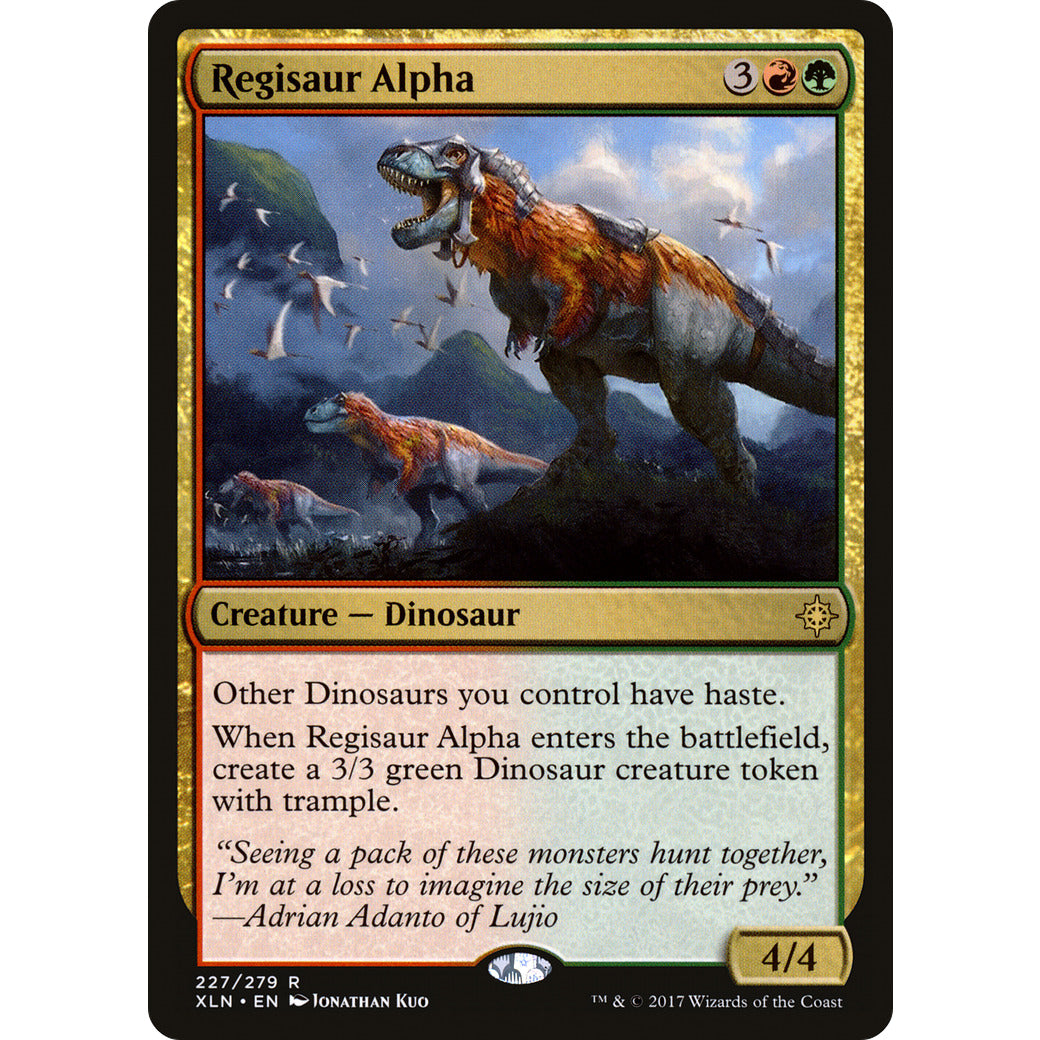 Regisaur Alpha (Ixalan) Light Play Foil