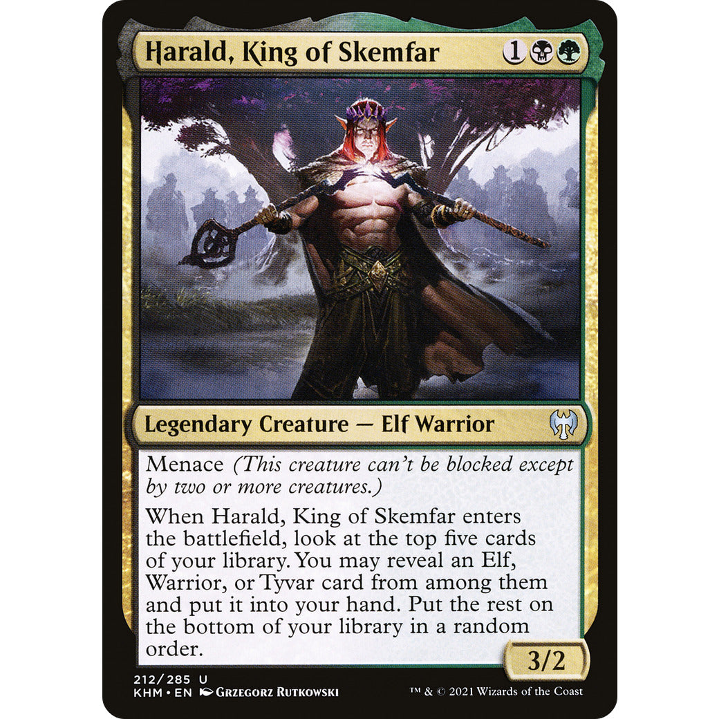 Harald, King of Skemfar (Kaldheim) Light Play Foil
