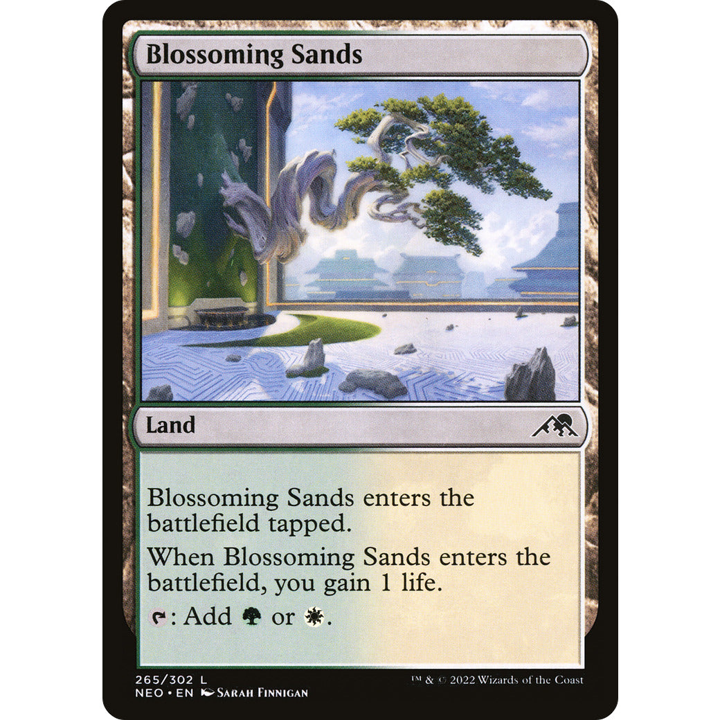 Blossoming Sands (Kamigawa: Neon Dynasty) Near Mint Foil