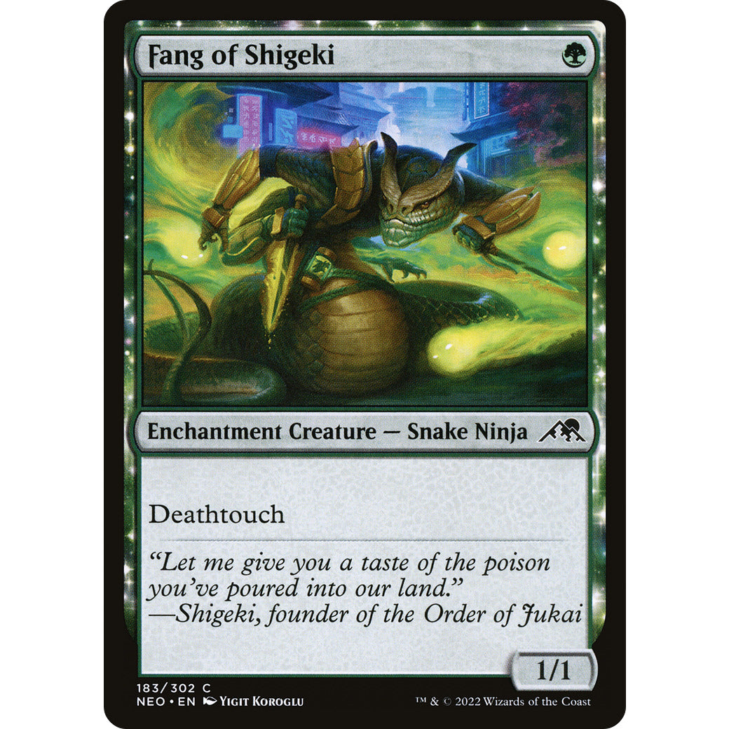 Fang of Shigeki (Kamigawa: Neon Dynasty) Near Mint Foil